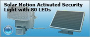 Solar Motion Activated Security Light with 80 LEDs